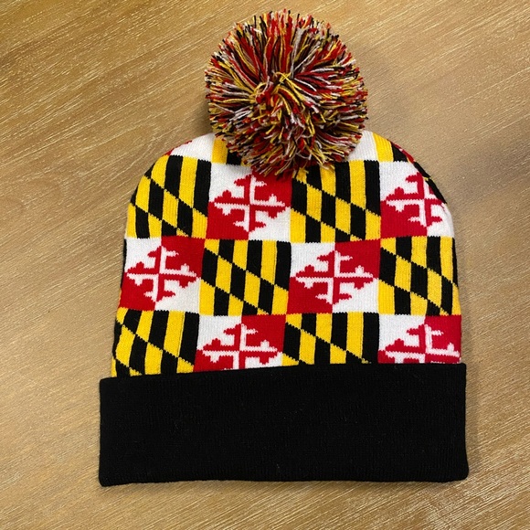 Maryland Flag Winter Hat - Picture 1 of 2